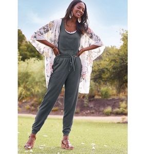 Maurice’s 24/7 Ribbed Jogger Drawcord Pocket Jumpsuit